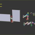 White Electronic Monitor Mounts With Ergonomic Design Various Angles And Structures