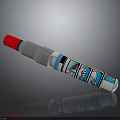 Colorful Cartoon Pattern Marker Pen With Red Cap And White Body For Writing