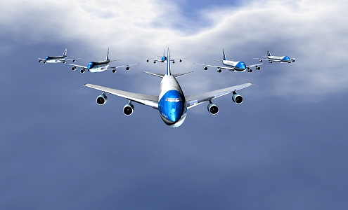 aircraft passenger aircraft 3d model