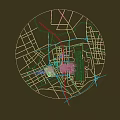 Aerial Planning of Urban City Layout With Road Network and Building Structures