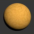 Golden Shiny Spherical Textured Household Decorative Item With Honeycomb Pattern