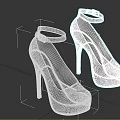 Elegant Burgundy High Heels With Glossy Finish Ankle Strap Round Toe Stiletto Heel