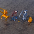 Modern crane gantry crane 3d model