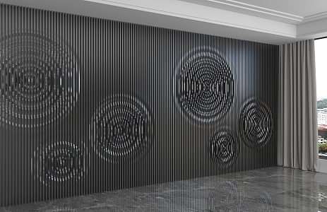 Modern background wall 3d model