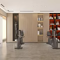 Modern basement negative first floor 3d model