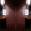 Japanese Sushi Restaurant 3d model