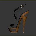 Stylish Fashion High Heels With Cross Straps Orange Soles And Tall Heels
