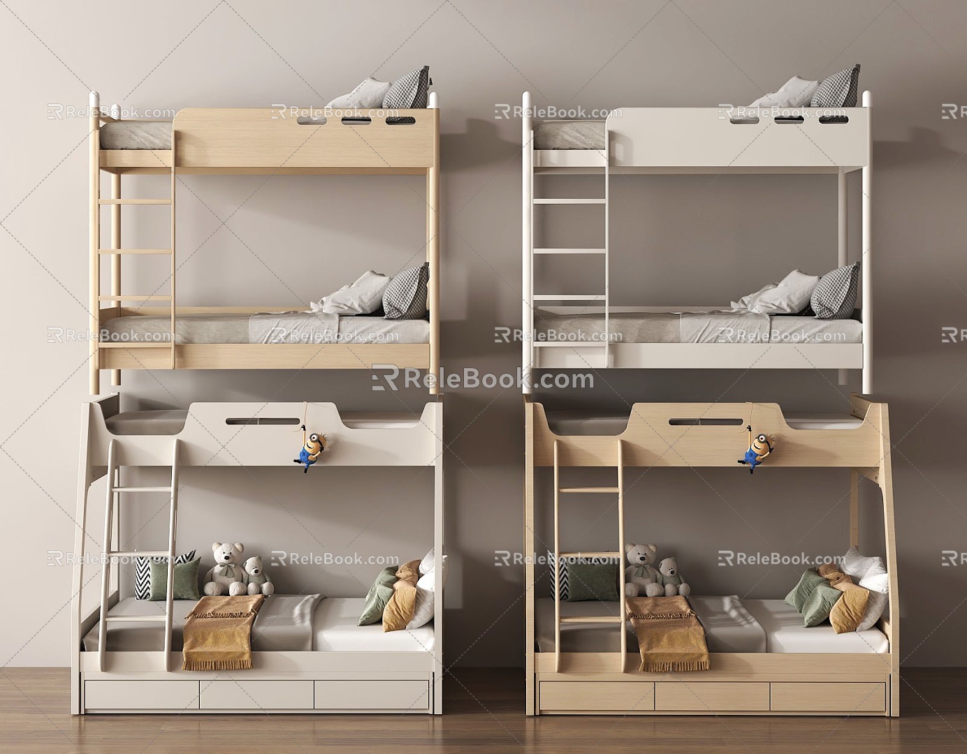 modern high-low bed bunk bed bunk bed bunk bed model