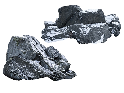 Outdoor landscape stone 3d model