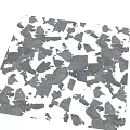 Outdoor Gray Irregular Stone Slab Plaza Paving With Silver Sphere