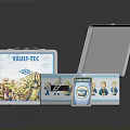 Vault-Tec Collectible Open And Closed Boxes With Decorative Label Design