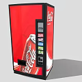 Red Coca Cola Commercial Vending Machine For Beverage Dispensing Equipment 3d model