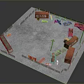 Container Cargo Box Cargo Box Trunk Box Luggage Leather Box Leather Box Container 3d model