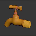 Hardware Tools Yellow Faucet Heavy Duty Design For Plumbing And Home Use