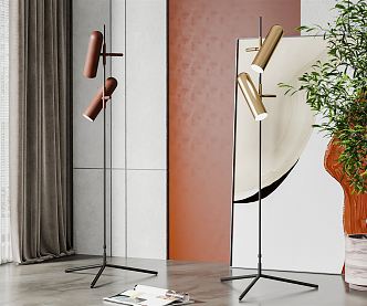 Modern Floor Lamp Metal Floor Lamp Combination 3d model