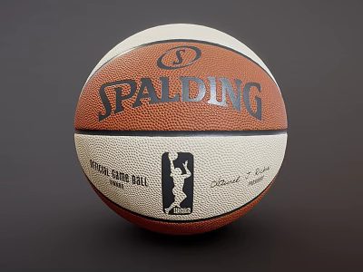 Spalding Official NBA Game Basketball with Official Logo and High Quality Sports Equipment 3d model