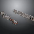 Detailed Medieval Stone Castle Model With Towers Walls And Wooden Cart