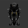 Black Sport Motorcycle With Aerodynamic Body Sleek Design And High Performance Features