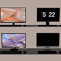 modern computer 3d model