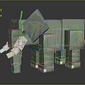 modern toy image pixel image voxel image 3d model