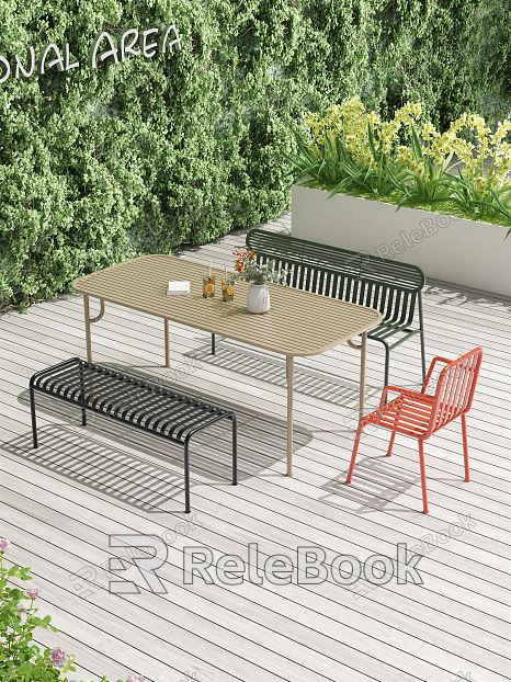 Modern outdoor tables and chairs model