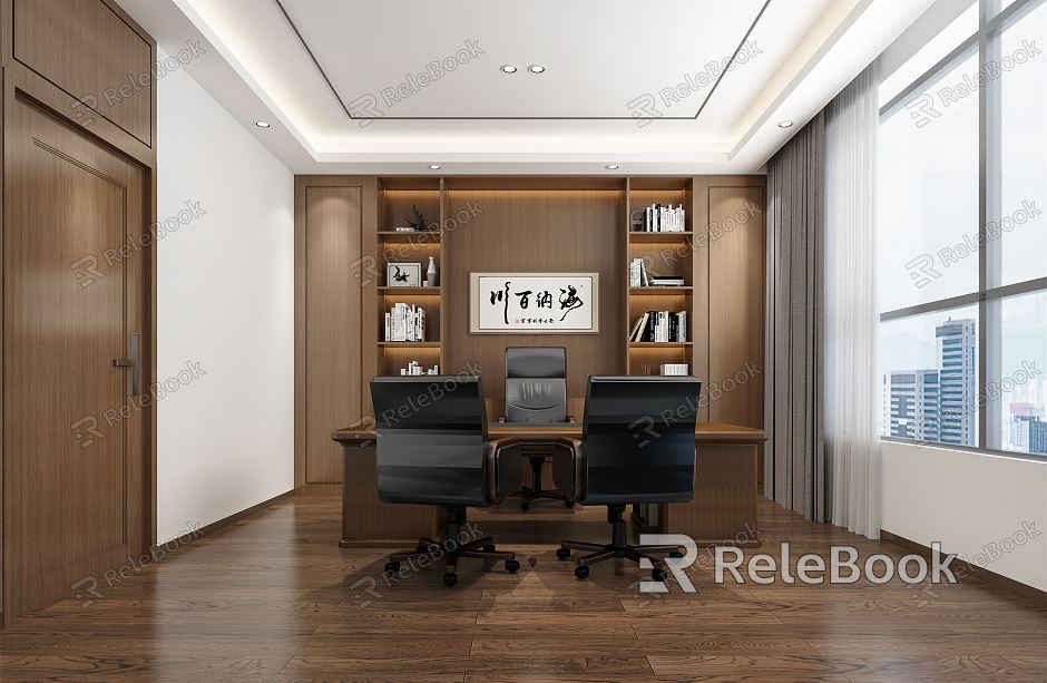 new chinese style office leadership office model