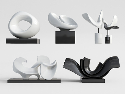 Modern Sculpture Installation Ornaments model