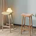 Stylish Upholstered Bar Stools With Wooden Legs In Different Colors For Cozy Home Interior