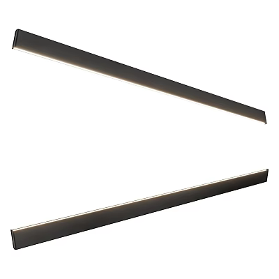 Modern Linear LED Pendant Light With Sleek Metal Design For Contemporary Interior Spaces 3d model