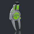 Cavallaro Green Dial Silver Metal Kitchen Tongs With Timer Function Household Tool