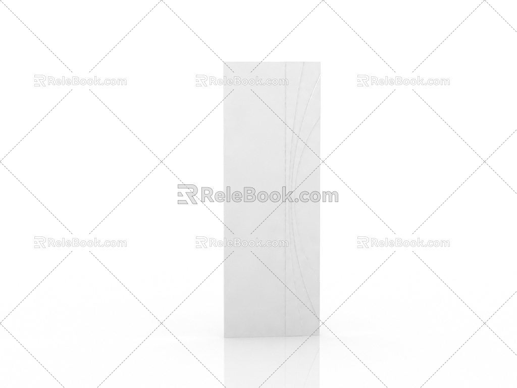 Jane ou door core door leaf 3d model