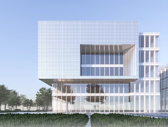 Modern Sales Office Building Simple Sales Department Commercial Club 3d model