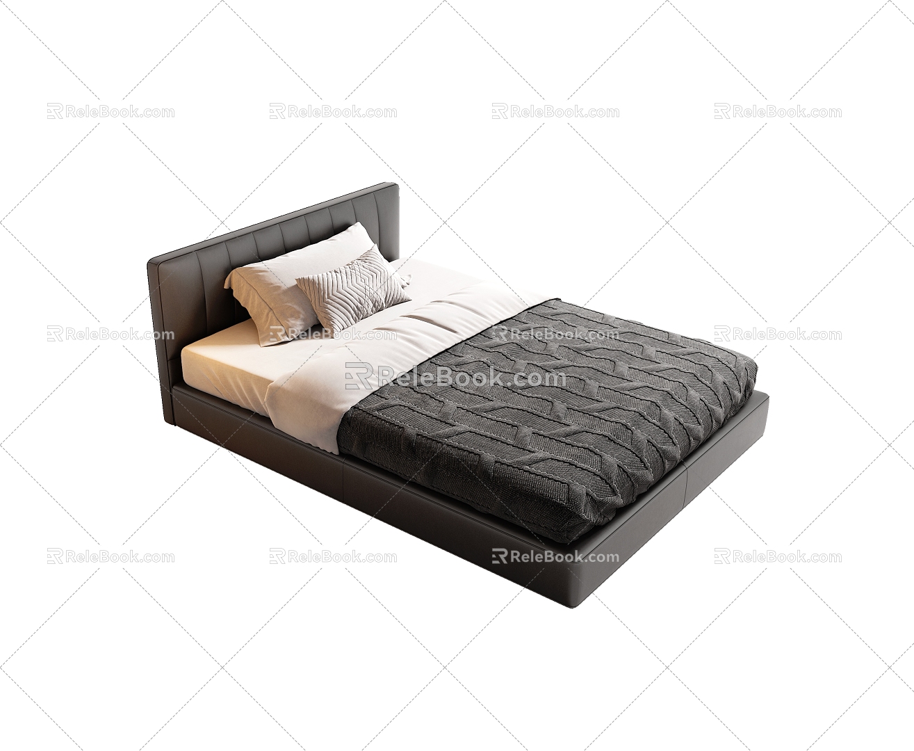 Modern Single Bed Fabric Single Bed Hotel Single Bed Room Single Bed Children's Single Bed Children's Bed Italian Single Bed Minimalist Single Bed 3d model