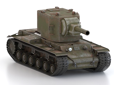 Soviet Tank World War II Tank KV2 Heavy Tank 3d model