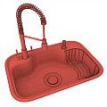 Stainless Steel Kitchen Sink with Faucet and Drainer Rack for Modern Home Kitchen Cleaning