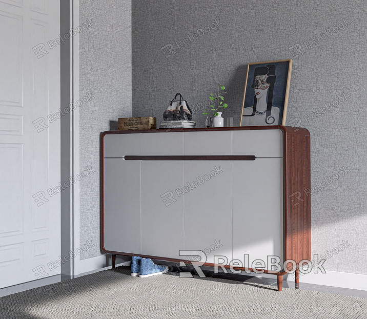 Modern shoe cabinet shoe cabinet combination model