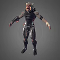 Fierce Character Creature Design With Armored Body Mechanical Limbs And Sharp Teeth