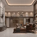 Elegant Wine Cellar Interior With Wooden Wine Racks Glass Doors And Marble Floor