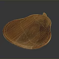 Appetizing Food Arranged On Natural Wooden Plate With Smooth Surface