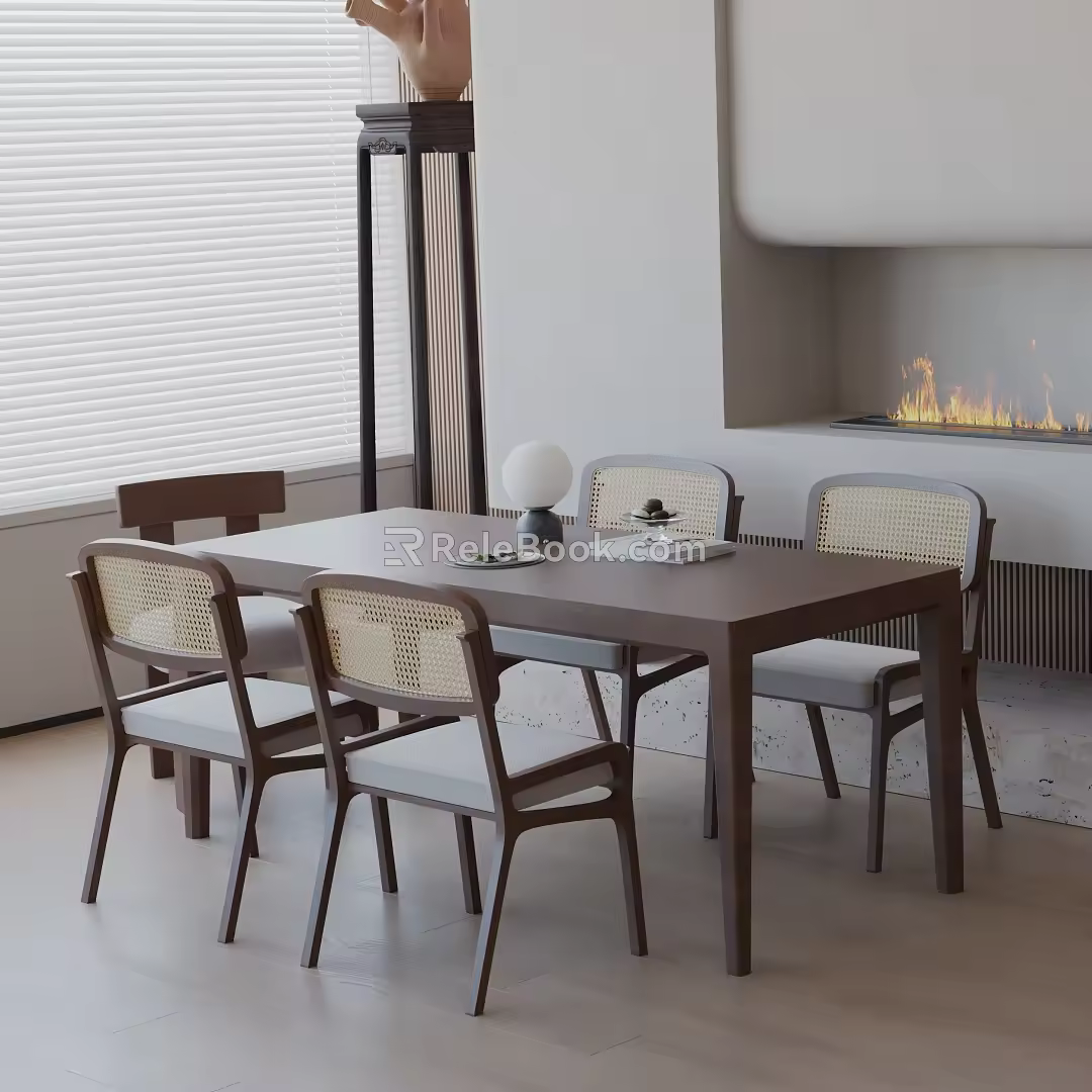 Modern table combination 3d model