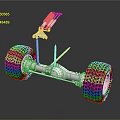 Off Road Vehicle Tires With Heavy Duty Suspension System And Metal Axle
