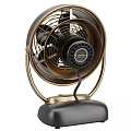 Vornado Vintage Air Cooling Fan With Black And Gold Stylish Base And Metal Grille