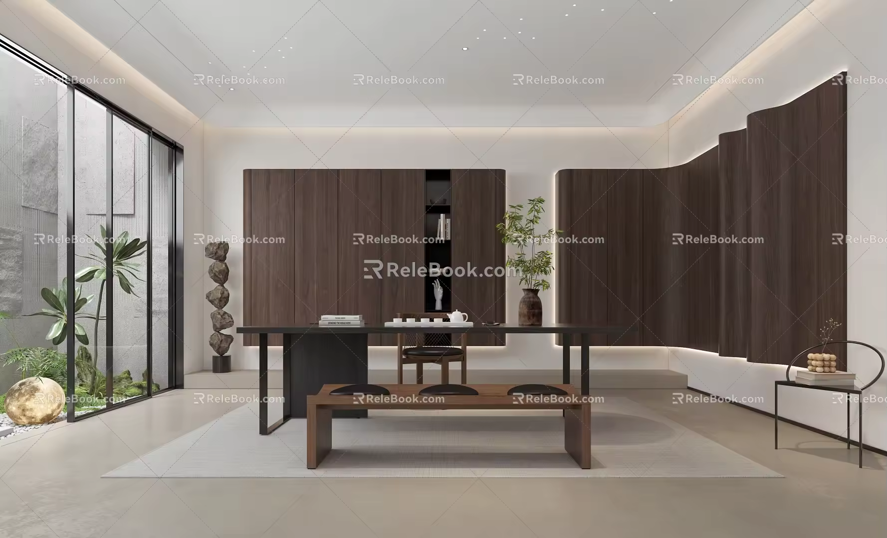 Modern Tea Room 3d model