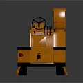 Yellow Crane Functional Vehicle With Extended Boom Arm And Sturdy Wheels