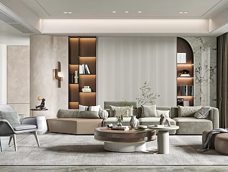modern living room 3d model