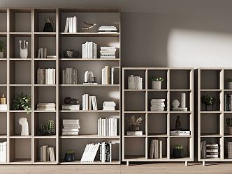 Modern Bookshelf 3d model