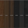 Various Colored Wooden Panels With Labeled Samples For Interior Design
