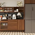 Antique Log Sideboard Finished Sideboard Tea Cabinet Sideboard Refrigerator Sideboard End View Cabinet Sideboard 3d model