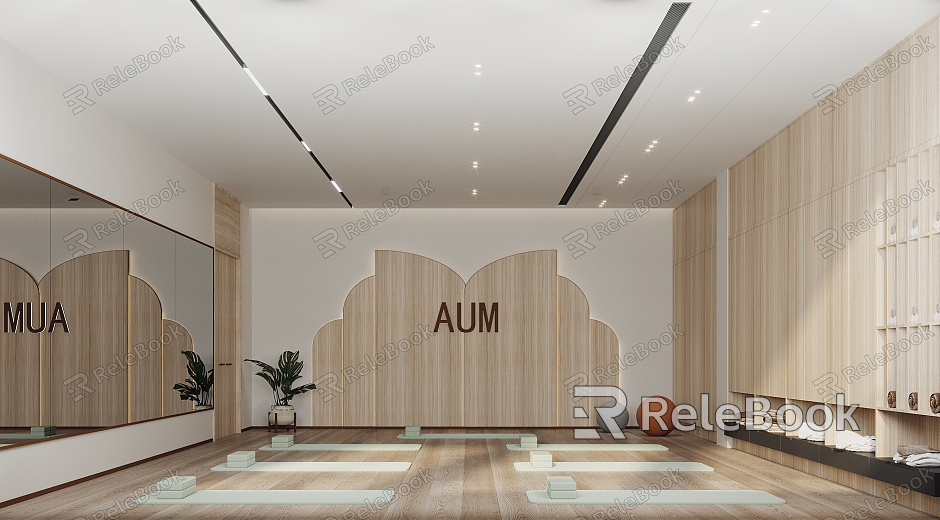 Modern Yoga Room model