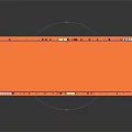 Colorful Candy Display Stand with Orange Purple Design Striped Base and Sweet Showcase Windows